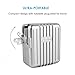 iPhone 8/ 8 Plus/ X ELEPHAS [Qualcomm Certified 2.0] 18W Fast Charger USB Wall Mains Plug Power Adapter with USB Cable, Anti-Overheat and 20000 hours Life-time, Silver (Retail Packaging)