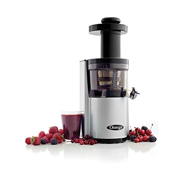 Omega Vertical Slow Masticating Juice Extractor 43 RPM Compact Design