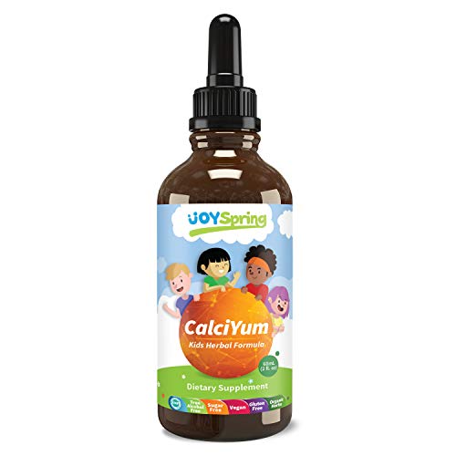 Calcium Supplement for Kids - Kids Calcium Drops for Toddlers - Natural Kids Vitamins for Healthy Bones & Teeth - Sugar Free & Gluten Free - Toddler Approved Taste - 60 mL Bottle
