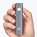 Mini 3400mAh Portable Power Bank, iXCC (3rd Generation) Lipstick-Sized Charger Compact Aluminum External Battery for iPhone, Galaxy and More - Gray