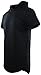 Mens Tall Long T Shirts and Hoodies with Zippers and Designs (Many Styles to Choose from) (L, 574-BLACK)