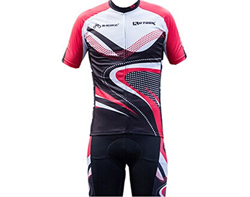 image for INBIKE Men's Summer Breathable Cycling Jersey and 3D Silicone Padded S