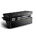 PS4 Slim USB Hub,Anrain 4-in-1 PS4 Slim High Speed Adapter USB HUB 1 USB 3.0 Port + 3 USB 2.0 ports For Sony PlayStation 4 Slim