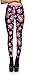 Sipaya Women's 3D Pattern Printed Stretch Skinny Footless Leggings Plus Size