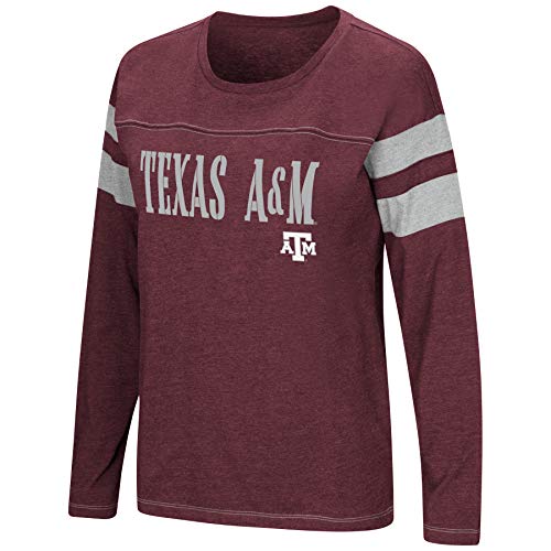 Colosseum Women's NCAA-Game of My Life-Dolman Long Sleeve Tee-Texas A&M Aggies-Maroon-Large
