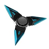 Newest Spinner Fidget Metal, Tri-Spinner Hand Spinner Fidget, Hybird Bearing, New Style Novelty Toy, Kids Adult Focus Desk Toy (Black)