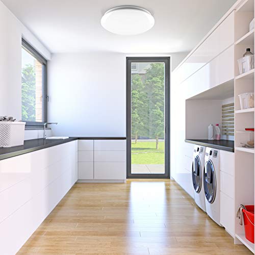 B.K.Licht I Plafondlamp I badkamer lamp I plafoniere I IP44 I Ø38.5cm I 4.000K I 1.600Lm I 18W LED plafonniere I… - Afbeelding 5