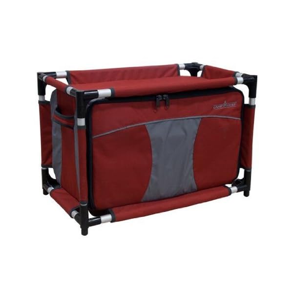 Camp Chef Sherpa-Tisch und Organizer – Camping-Aufbewahrung für Outdoor-Kochen und Campingausrüstung – Aluminium-Tischplatte