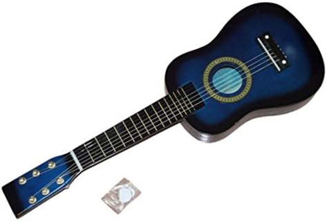 Getmore 23 Inch Basswood Children's Acoustic Guitar with Pick Strings for Children Kids Blue