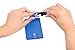 Travelambo PU Leather Luggage Tags & Bag Tags 2 Pieces Set in 8 Colors (PU blue)