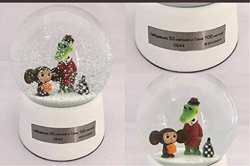 チェブラーシカ 50周年 記念 ホーム キッチン ホーム スノードーム 食品 飲料 お酒 Bl7