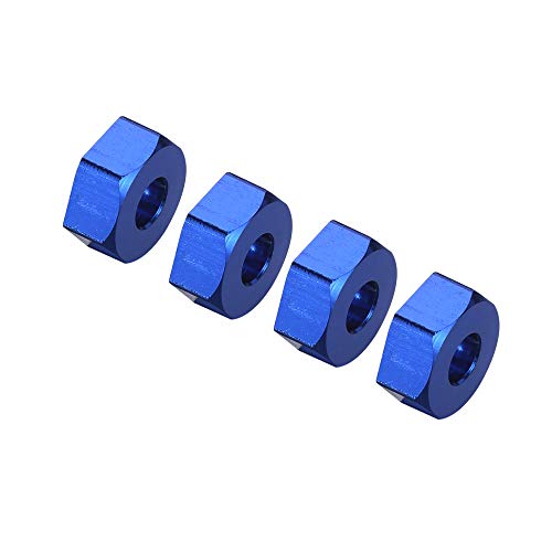 Upgrade Aluminum Hex Wheel Hubs 12mm w/Axle Pins Nuts Washers Set for 1