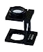 Binger 10x Compact Metal Folding Magnifier Optical Glass Linen Tester Promotion folding loup