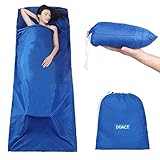 Yosoo Health Gear Sleeping Bag Liner, 25% More Space Lightweight Travel Sheet Breathable Camping Sheet with Zipper for Outdoor Travel Hiking Hotels Picnics