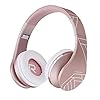 Bluetooth-Headphones-Over-Ear-PowerLocus-Bluetooth-Headphone-Rose-Gold-Wireless-Headphones-Foldable-Hi-Fi-Stereo-Soft-Memory-Foam-Earmuffs-Built-in-Mic-Wired-Mode-for-iPhoneAndroidPCLaptops Bluetooth Headphones Over Ear, PowerLocus Bluetooth Headphone Rose Gold, Wireless Headphones Foldable, Hi-Fi Stereo…
