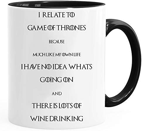 I Relate to The GOT I Have no diea Whats Going on - Novelty 11oz Premium Quality Mug & Gift Box Set Tea Coffee Office Work Home