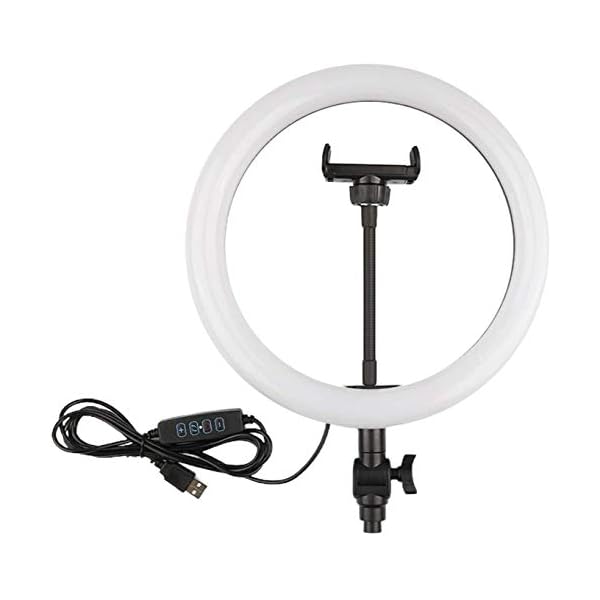 XHCP Elektronik Ring Licht 10 Zoll Ring Lichter Ring Blitz für Telefon Kamera LED Foto Eingebaute Batterie Nehmen für… – Bild 3