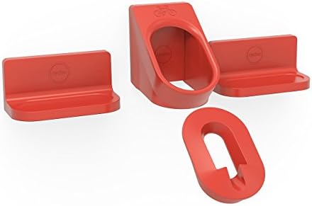 cyclocSuper Hero - Wall Mount Bike Storage Rack – Horizontal Pedal Hung Cycle Storage for Clipless Pedals - Orange