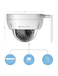 Amcrest ProHD - 2 unidades de cámara al aire libre de 4 megapíxeles (2688 x 1520P) WiFi inalámbrica IP para domo de bala IP67 resistente a la intemperie, 4 MP (1080P 1520P), IP4M-1026-28