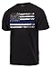 Rothco Thin Blue Line T-Shirt (US, Alpha, Large, Regular, Regular, Black)