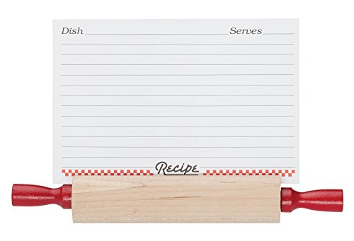 Mrs. Anderson's Baking 6304 Recipe Card Holder, Rolling Pin Design