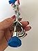 Lab Clamp 3 Finger Rubber Coated Prong Jaws 360° Adjustable Swivel
