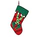 Glitzhome 19 Inch Handmade Hooked Elf Legs Christmas Stocking