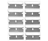 10 Pack Razor Blades Single Edge- High-Grade Long Lasting Carbon Steel Single Edge Razor Blades Ideal for Standard Safety Scrapers, Removing Paint and Decals- By Katzco