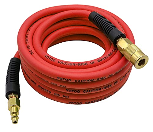 YOTOO Hybrid Air Hose 1/4-Inch by 25-Feet 300 PSI