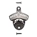 Barware Gear Wall Mount Bottle Opener Beer Thirty with Free Stainless Steel Mounting Screws. Pop the cap and open your Beer and Soda in Style. Wall Hung Beer Opener for Bar or Kitchen. Gun Metal Black