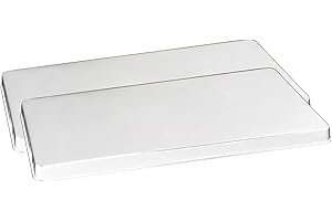 Reston Lloyd Rectangular Stove Burner Covers, Set of 2, White