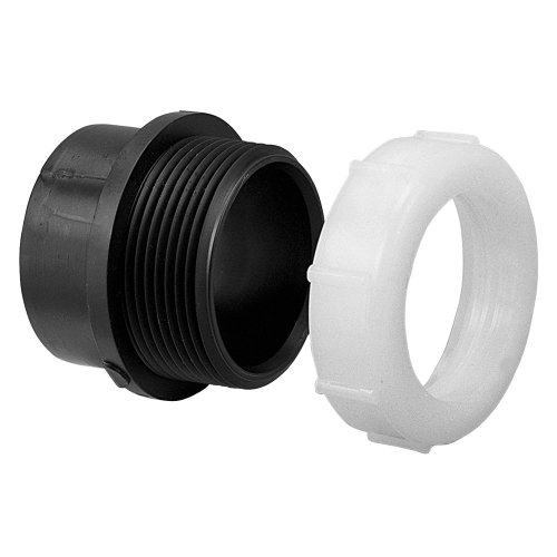 NIBCO 5801-2-7 ABS Pipe Fitting, Adapter, Schedule 40, 1-1/2" Spigot x 1-1/2" Slip Joint