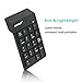 Wireless Numeric Keypad 18Keys Portable Number Numpad with 2.4G Mini USB Receiver for Laptop Notebook, Desktop, Surface Pro, PC