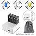 Tello Charger, COOLWAS 4 in 1 Charger for DJI Tello Battery Rapid Charging Hub Charging Accessories with Storge Bag