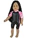 Hawaiian Print and Black Doll Wet Suit Perfect for Doll Surfing! Board, Doll & Shoes sold separately. 18 Inch Doll Suit Fits American Girl Dolls