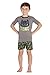 INTIMO Boys' Little Train Your Dragon 'Night Fury' Pajama Short Set, Black, 4/5