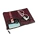 FakeFace Multi-funtional Nylon Zipper Travel Handbag Pouch / Bag in Bag / Insert Organizer / Cosmetic Toiletry Bag Pocket / Makeup Bag / Tidy Bag Dark Red