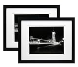 11x14 Black Gallery Picture Frame with 8x10 and
