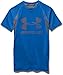 Under Armour Boys' HeatGear Armour Up Digi Fitted Short Sleeve Shirt, Ultra Blue (907)/Graphite, Youth Medium