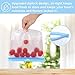 Sindcom Reusable Sandwich Bags,6 Pack (1 Large+3 Medium +2 Small) Stand-Up Freezer Bags for Snacks, Lunch, Leakproof Ziplock for Food Storage, BPA Free