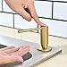 Built In Kitchen Sink Soap and Lotion Dispenser In Counter Pump Champagne Bronze Peppermint
