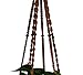 Plant Hanger Macrame Cotton 6 Legs 51 Inches in Tan and Green Color for Indoor Outdoor, Living Room, Kitchen, Deck, Patio, High and Low Ceiling with Size of 10-12 inches Without The Pot (Light Brown)thumb 4