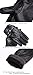 Mens Luxury Touchscreen Italian Nappa Genuine Leather Winter Warm Gloves for Texting Driving Cashmere Lining Blend Cuff (M-8.5'', Black)