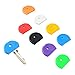 Uniclife Key Cap Rings, 50 Pack, 8 Assorted Colors Key Identifier Tag Covers