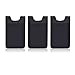 Cosmos Pack of 3 Black Color Back Adhesive SIM/ID/Credit Card pocket pouch sleeve holder for Apple iPhone 4 4S cellphone