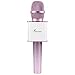 Wireless Microphone, Besteker Portable Wireless Mic Handheld Microphone Bluetooth Speaker Player for Music Playing, Mini Home KTV Karaoke for Apple Iphone Android Smartphone or PC (Rose Gold)
