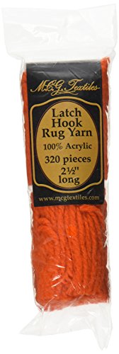 Latch Hook Rug Yarn  -Bright Orange