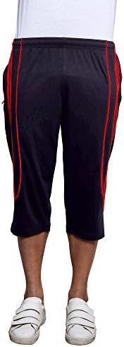 SIRTEX EAZY Mens Cotton Blended Three Fourth Track Pant_RACER-3BY4-NAVY