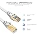 CAT 7 Ethernet Cable 10ft White 2 Pack,CAT 7 LAN Network Cable 600 MHz Speed Gigabit Patch Cord SSTP RJ45 Gold Plated Lead Connector for Switch/Router/Modem/Pat 3m