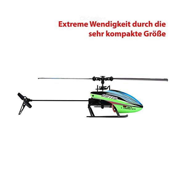 4.5 Kanal Single-Rotor RC ferngesteuerter Hubschrauber mit 2.4GHz-Technik und Gyro-System, Ready-to-Fly, inkl. Akku und… – Bild 4